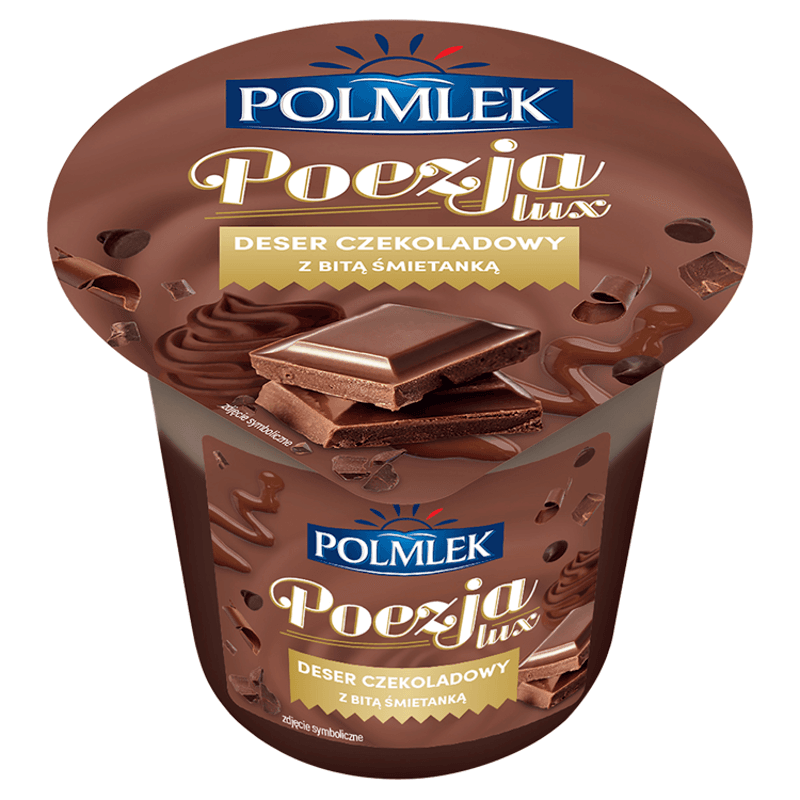 POLMLEK Deser czekoladowy z bita smietanka. 16,06 zl/kg