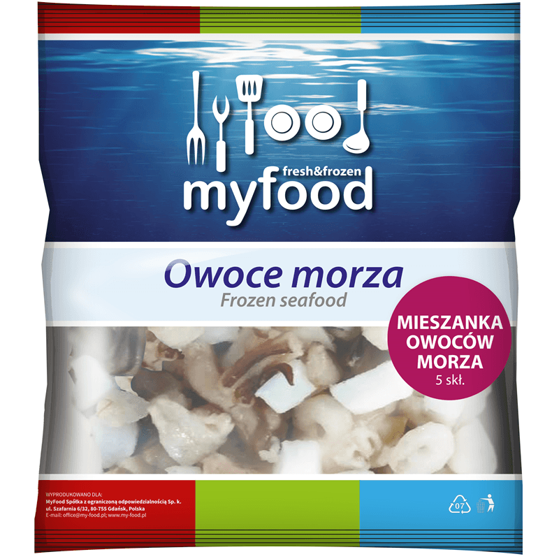 MYFOOD Owoce morza mieszanka 5-skladnikowa mrozona. 67,48 zl/kg