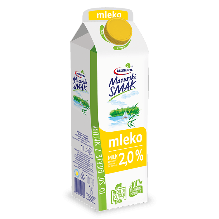 MLEKPOL MAZURSKI SMAK Mleko 2,0%. 5,29 zl/l