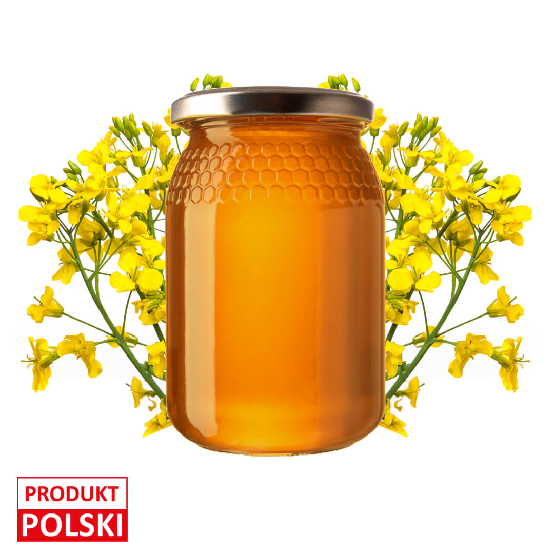 Miod rzepakowy. 49,00 zl/sloik